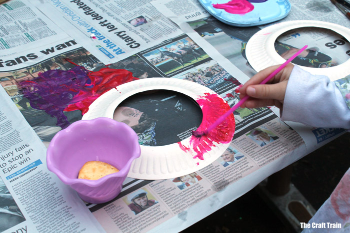 painting paper plates