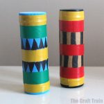 Easy paper roll shaker craft for kids #preschool #kidscrafts #diytoy #musicalinstrument #craftandplay #playmatters #recyclingcrafts #shakers #paperrolls #cardboardtubes #toiletrollcrafts #thecrafttrain