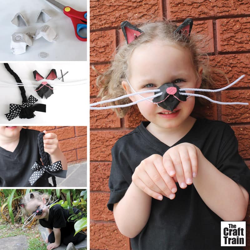 Adorable black cat costume idea