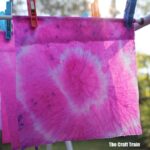 tie dyed paper towel process art idea for kids
