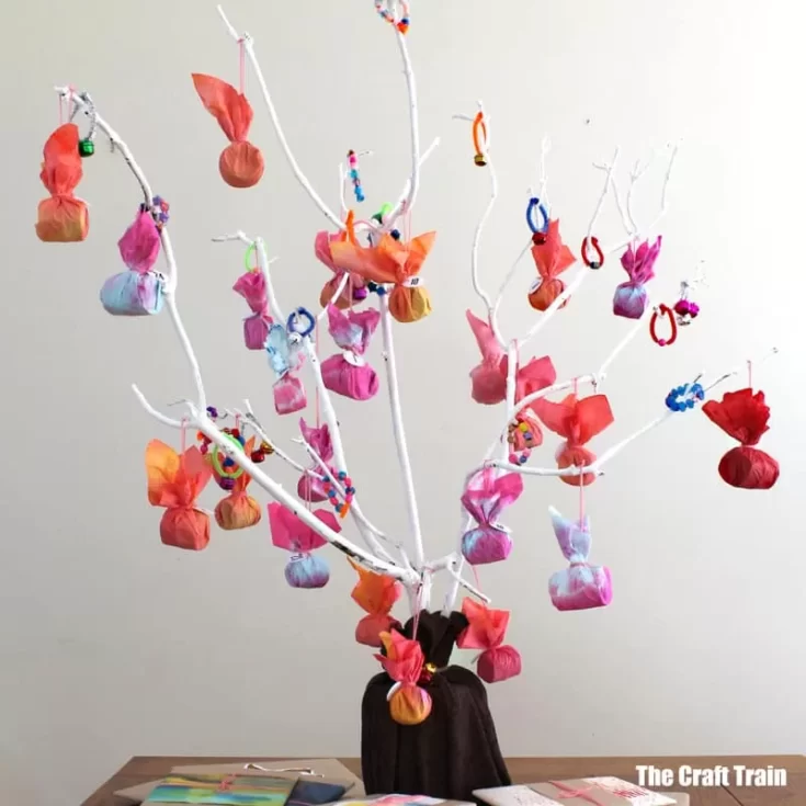 DIY Advent tree countdown to Christmas for kids