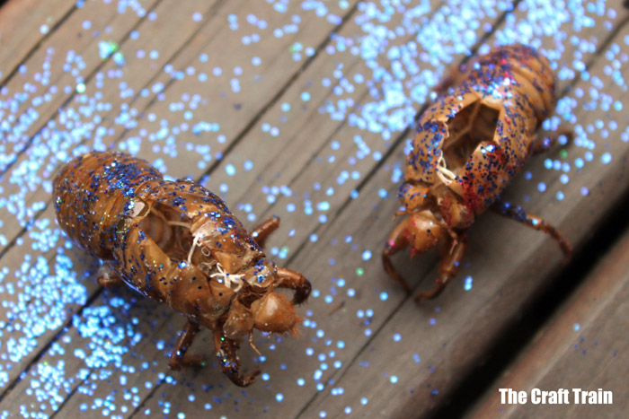 glitter cicada shells