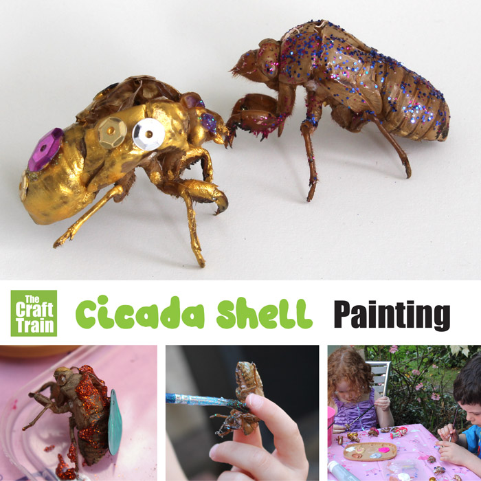 cicada shell painting