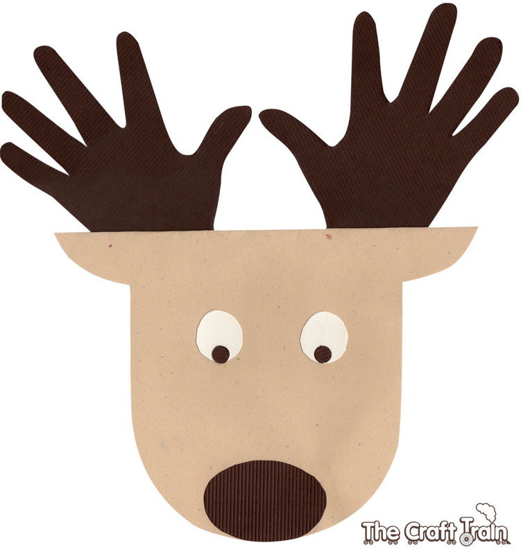 Reindeer Hand Print Card