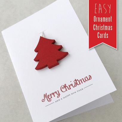 Easy Ornament Christmas Cards