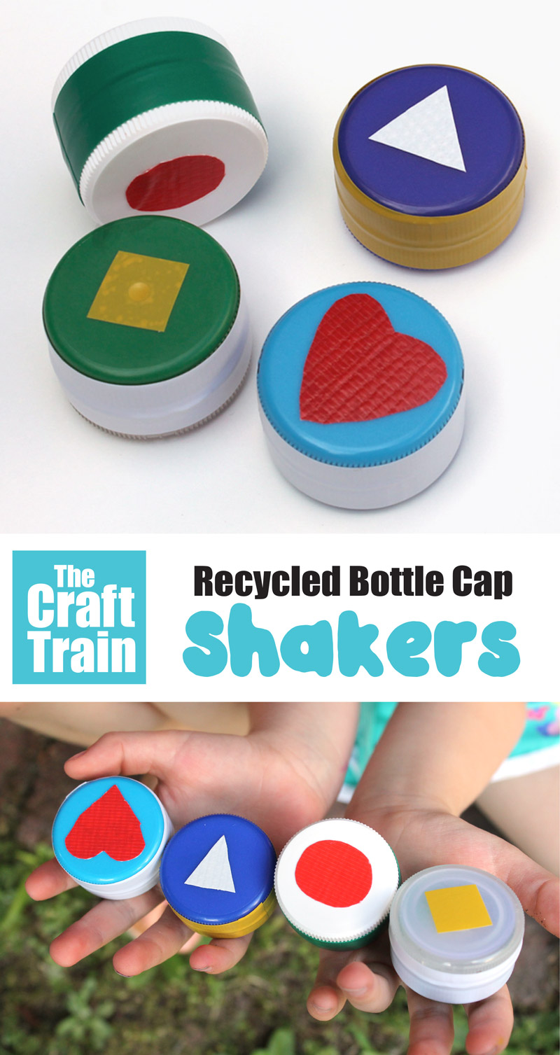 shakers bottle cap craft for kids