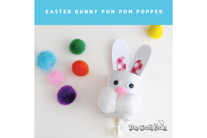 Easter Bunny Pom Pom Popper