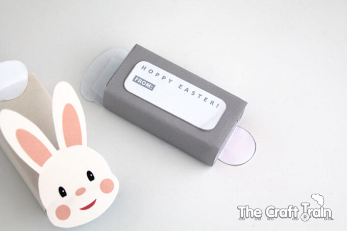 Easter Bunny gift box printable