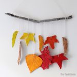 Autumn clay leaf craft for kids