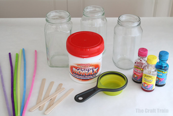 ingredients needed for borax crystal ornaments