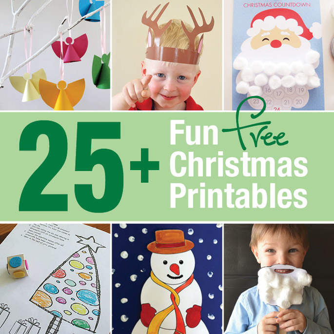 25+ fun free Christmas Printables from around the web