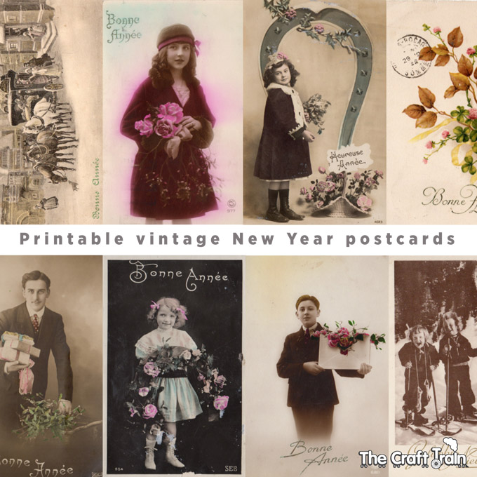 Vintage New Year cards