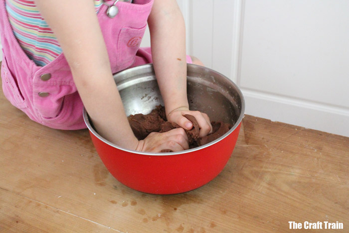 making the pudding dough