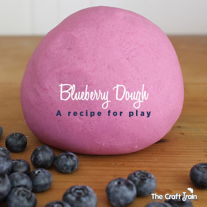 Blueberry Dough - a recipe for play