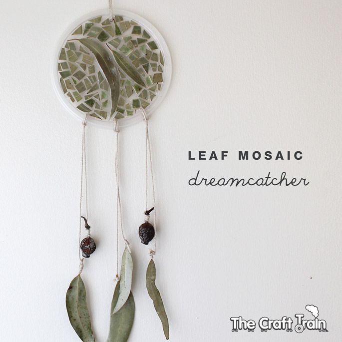 leaf mosaic dreamcatcher
