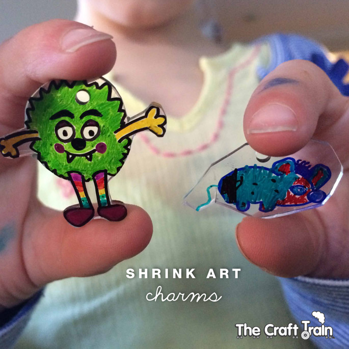 DIY Craft Shrinky Dinks - KID FRIENDLY! Draw and bake to create!