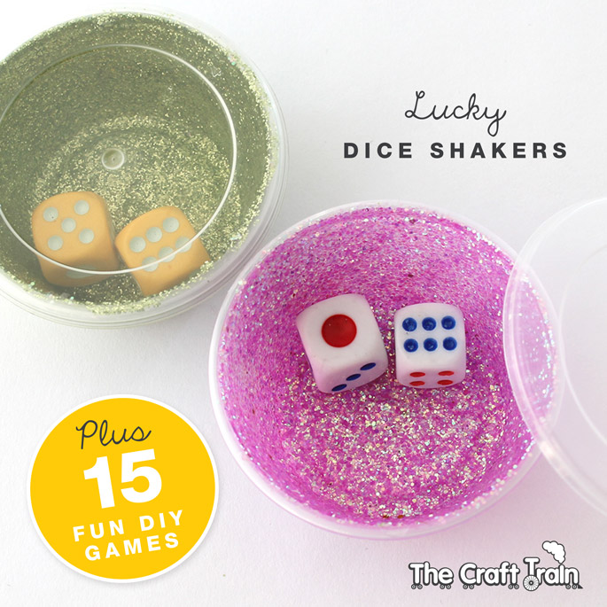 Stop the problem of runaway dice with this simple, sparkly, lucky dice shaker