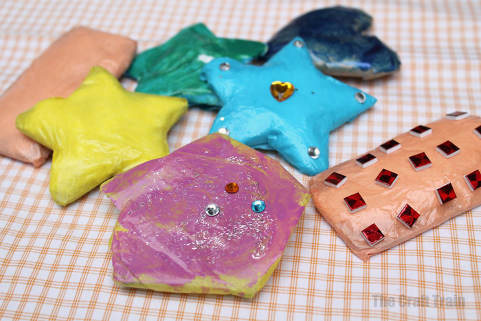 kid-made paper cookies