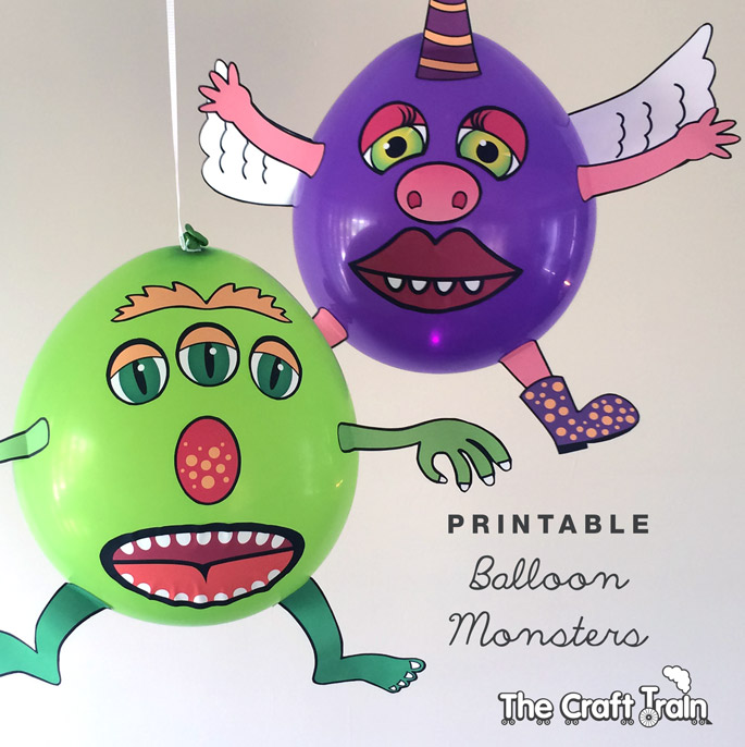 Balloon Monsters – simply print and create