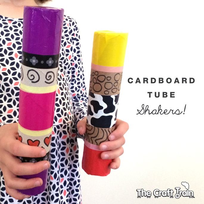 Cardboard tube shakers