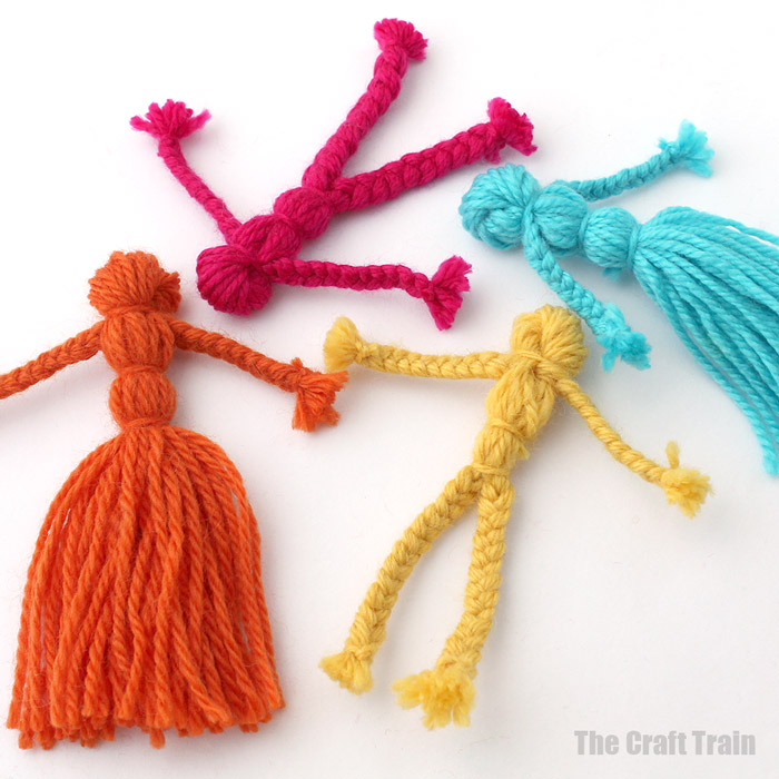 How to make yarn dolls