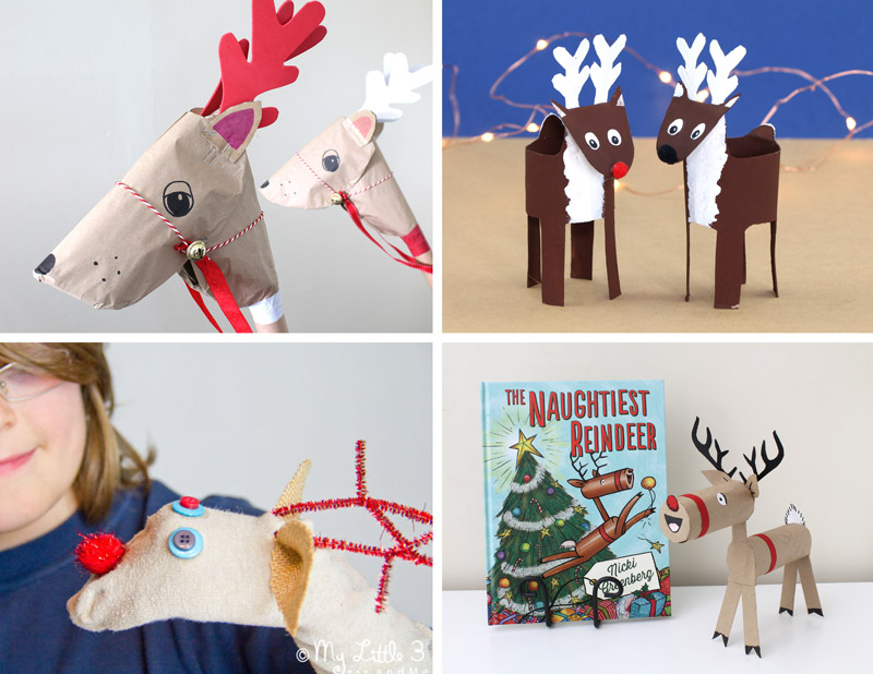 recycling reindeer crafts