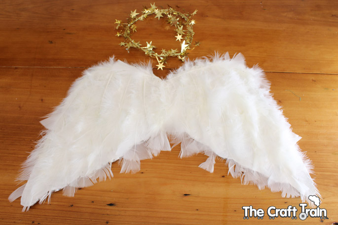 Easy Diy Angel Wings The Craft Train - Diy Angel Wings Costume