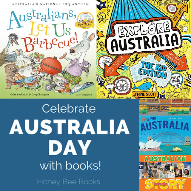 Books to celebrate Australia Day by Honey Bee Books, part of the Australia Day for Kids blog hop 2016