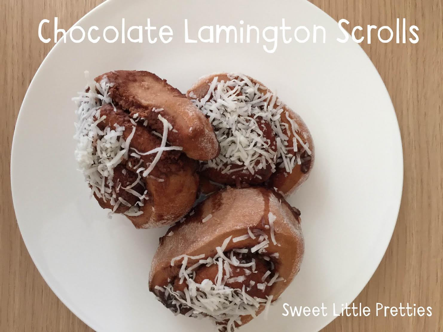 Chocolate lamington scrolls by Sweet Little Pretties | part of the Australia Day for kids blog hop 2016