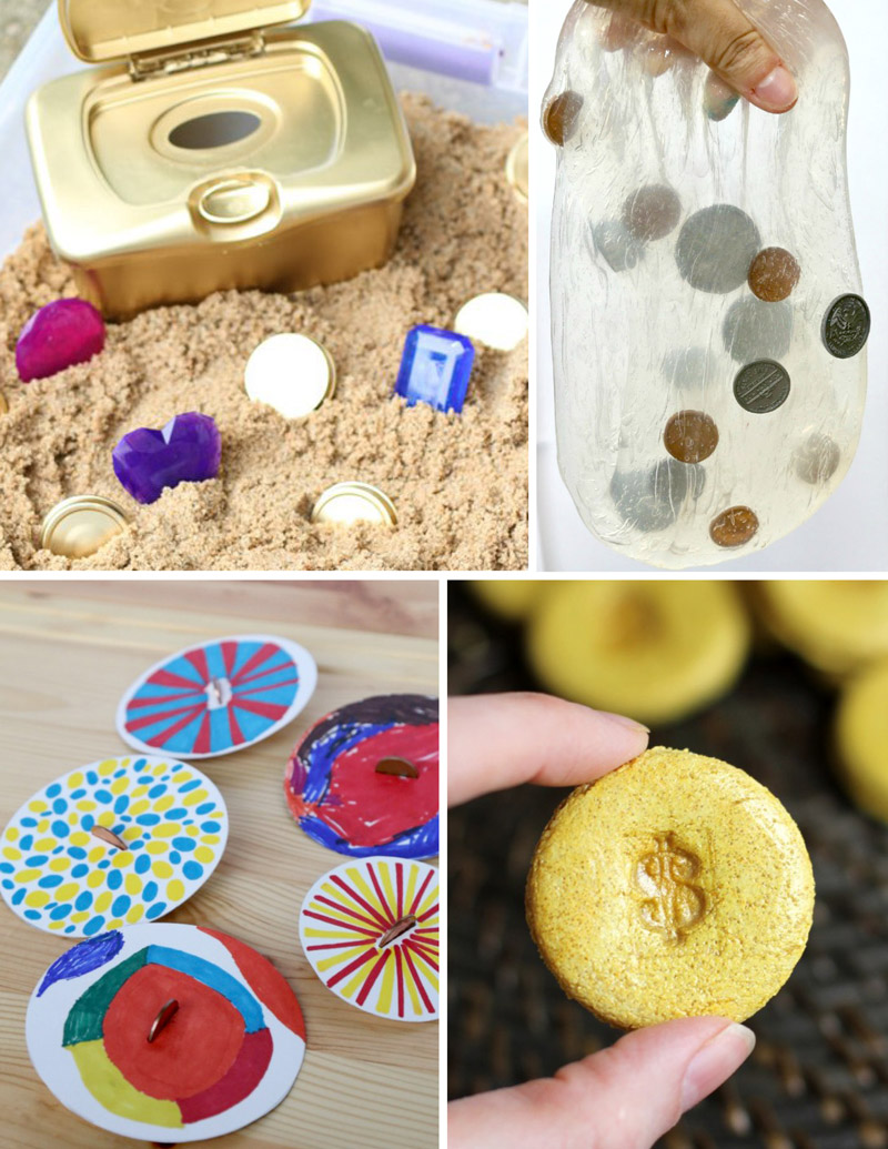 Coin crafts and activities for kids