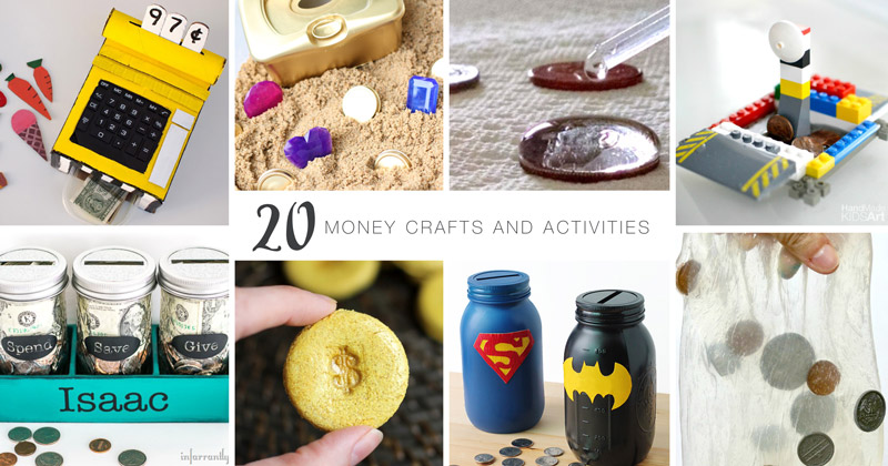 20 money crafts and activities for kids