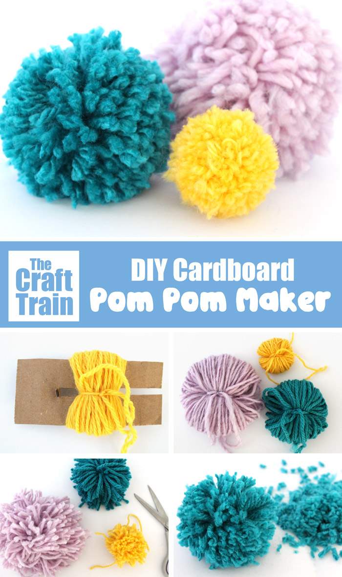 Easy DIY pom pom make - how to make fluffy, soft pom poms fastr