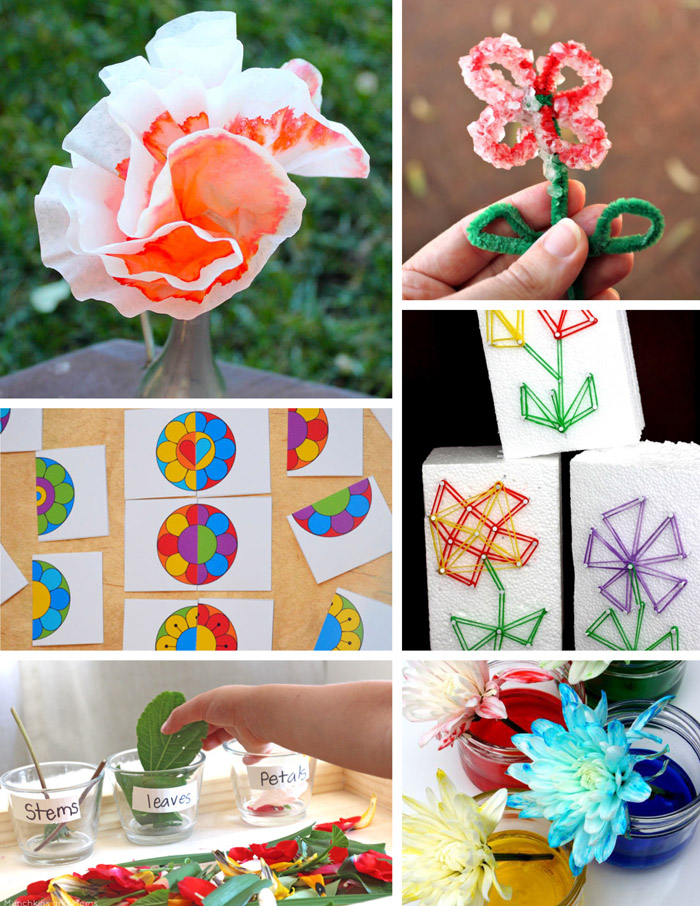learning activities for kids inspired by flowers