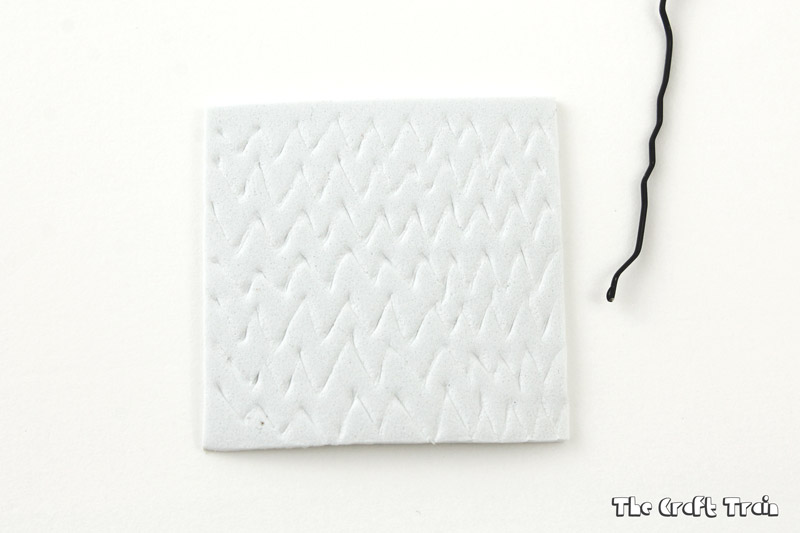 Emboss a pattern into craft foam to create a DIY stamp