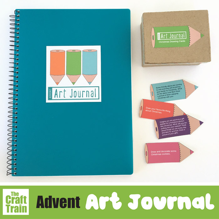 advent art journal idea for kids