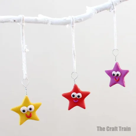 Happy star Christmas ornaments