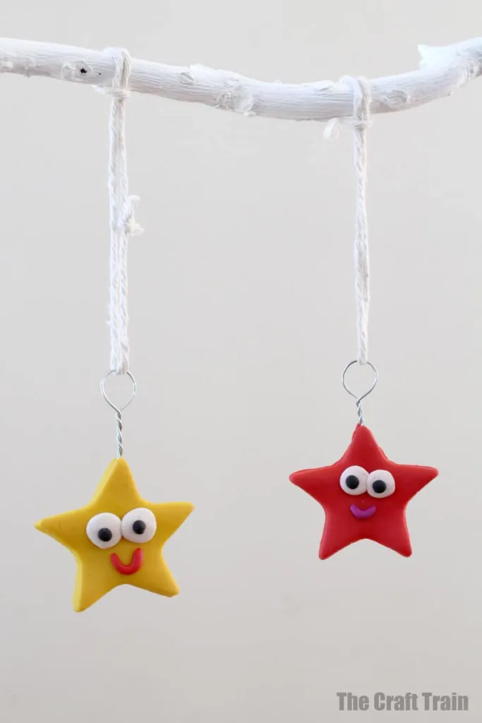 Polymer clay star craft for kids