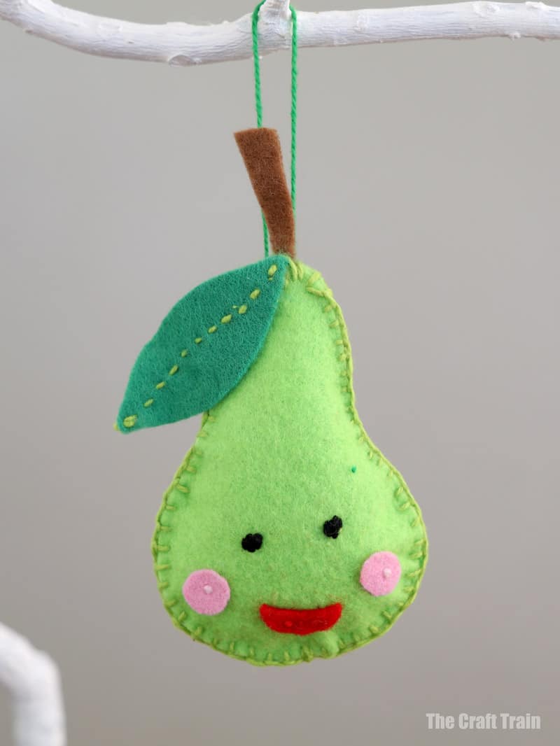 Happy pear ornaments for kids to make