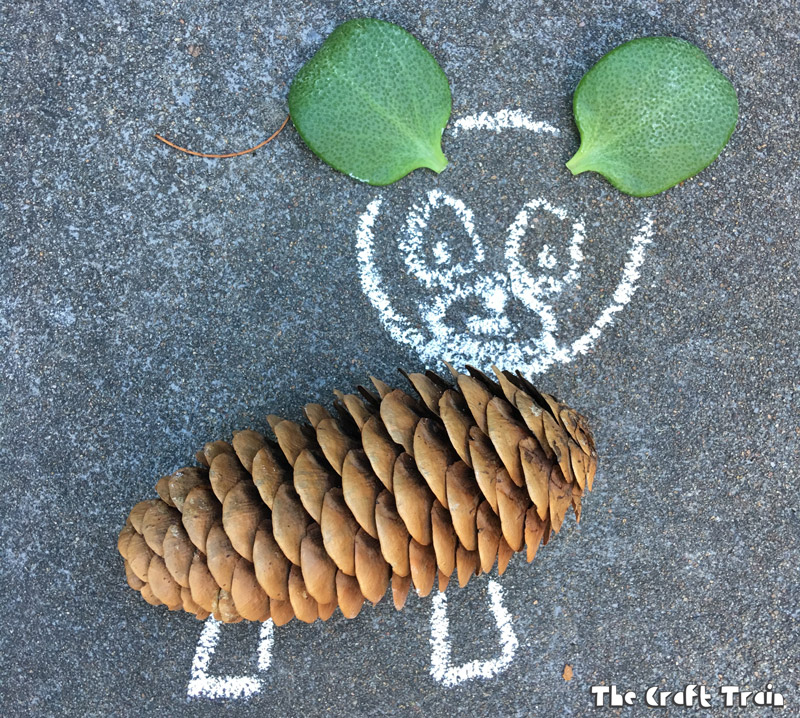 Create gorgeous open-ended process art with chalk drawing and nature