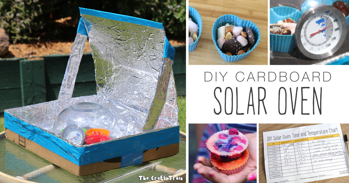 DIY Solar Oven From A Repurposed Cardboard Box The Craft Train