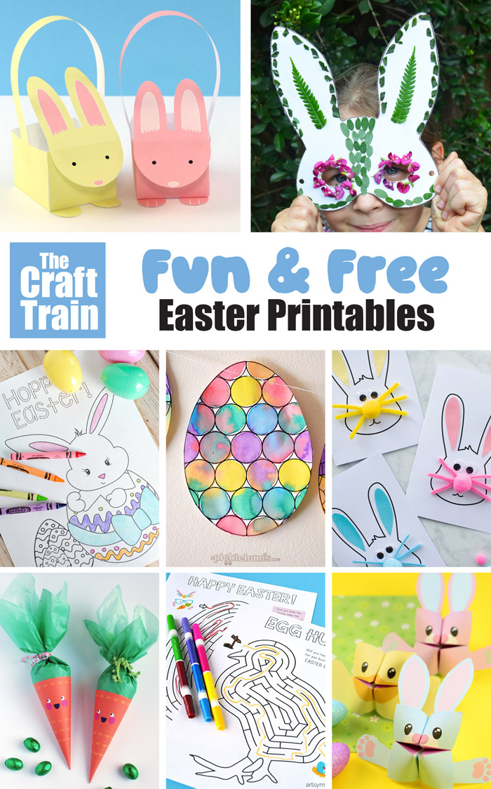 The coolest fun and free Easter printables for kids. Games, gift ideas, art ideas, easter decorating crafts and more!