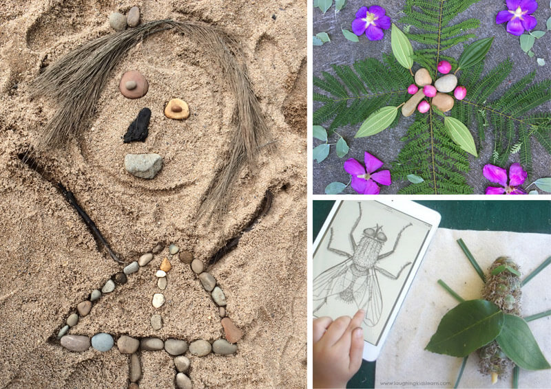 21 beautiful and inspiring ways for kids to create art using nature