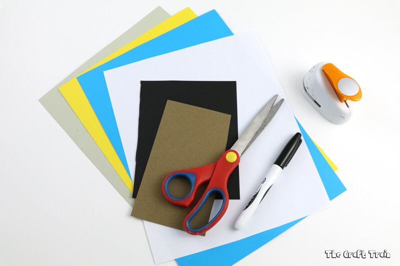 use these materials to create a simple Minion birthday or fathers day card