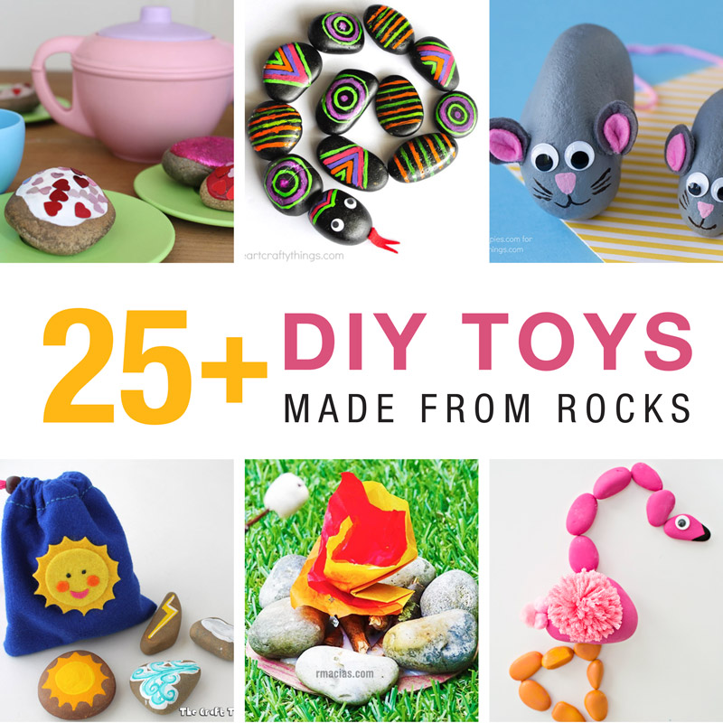 25+ DIY toys made from rocks
