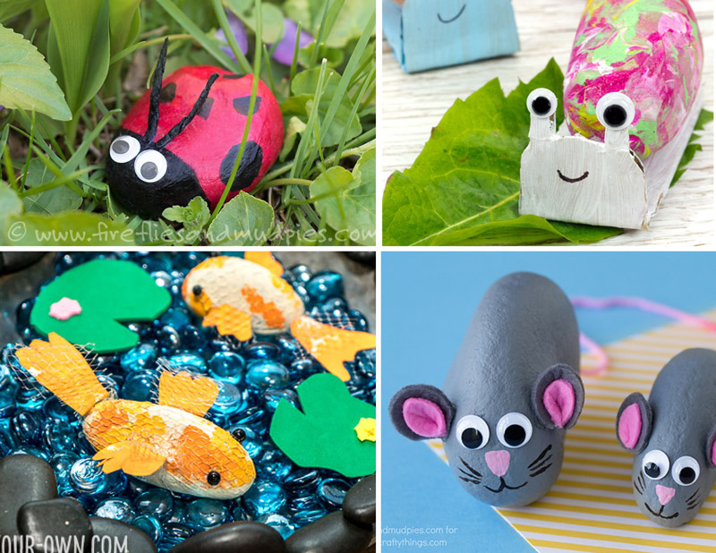 Make 25+ adorable DIY toys using rocks: pet rocks 2