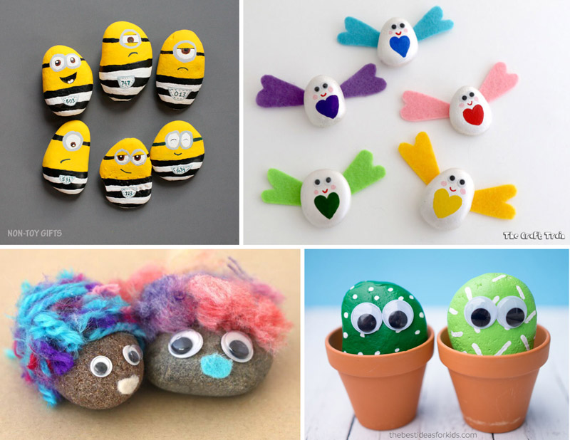 Make 25+ adorable DIY toys using rocks: pet rocks
