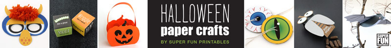 easy and fun Halloween paper crafts kids will love!