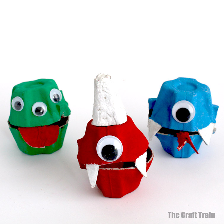 Egg Carton Monsters - The Craft Train