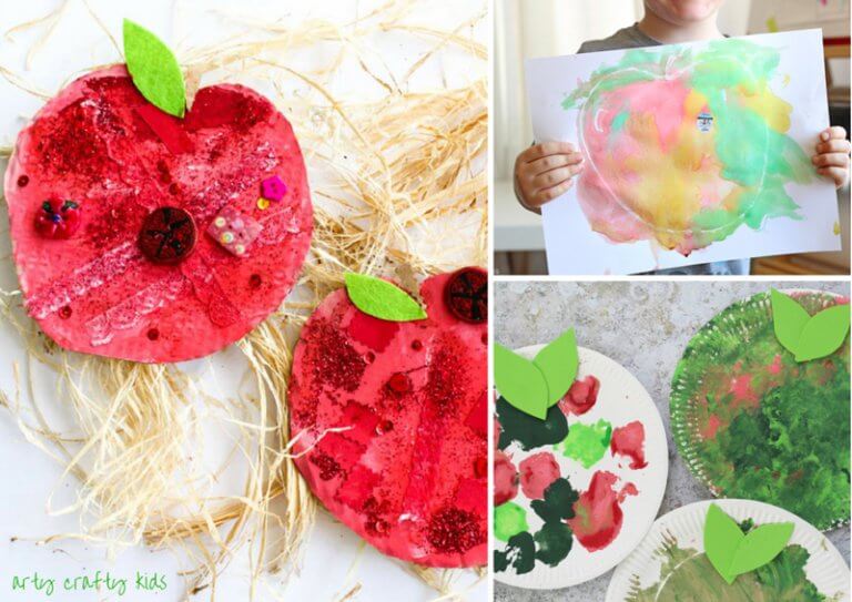 Apple crafts and activities for kids - The Craft Train
