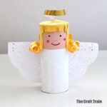 easy paper roll angel craft for kids